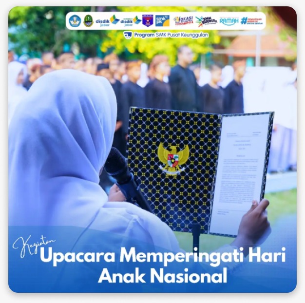 Upacara memperingati hari anak nasional