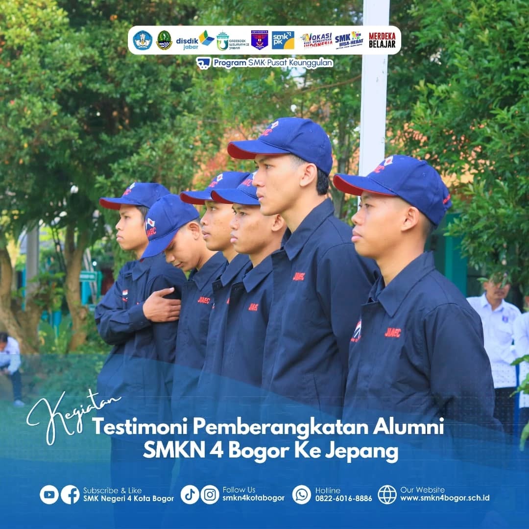 SMKN 4 Bogor Lepas Alumni ke Jepang